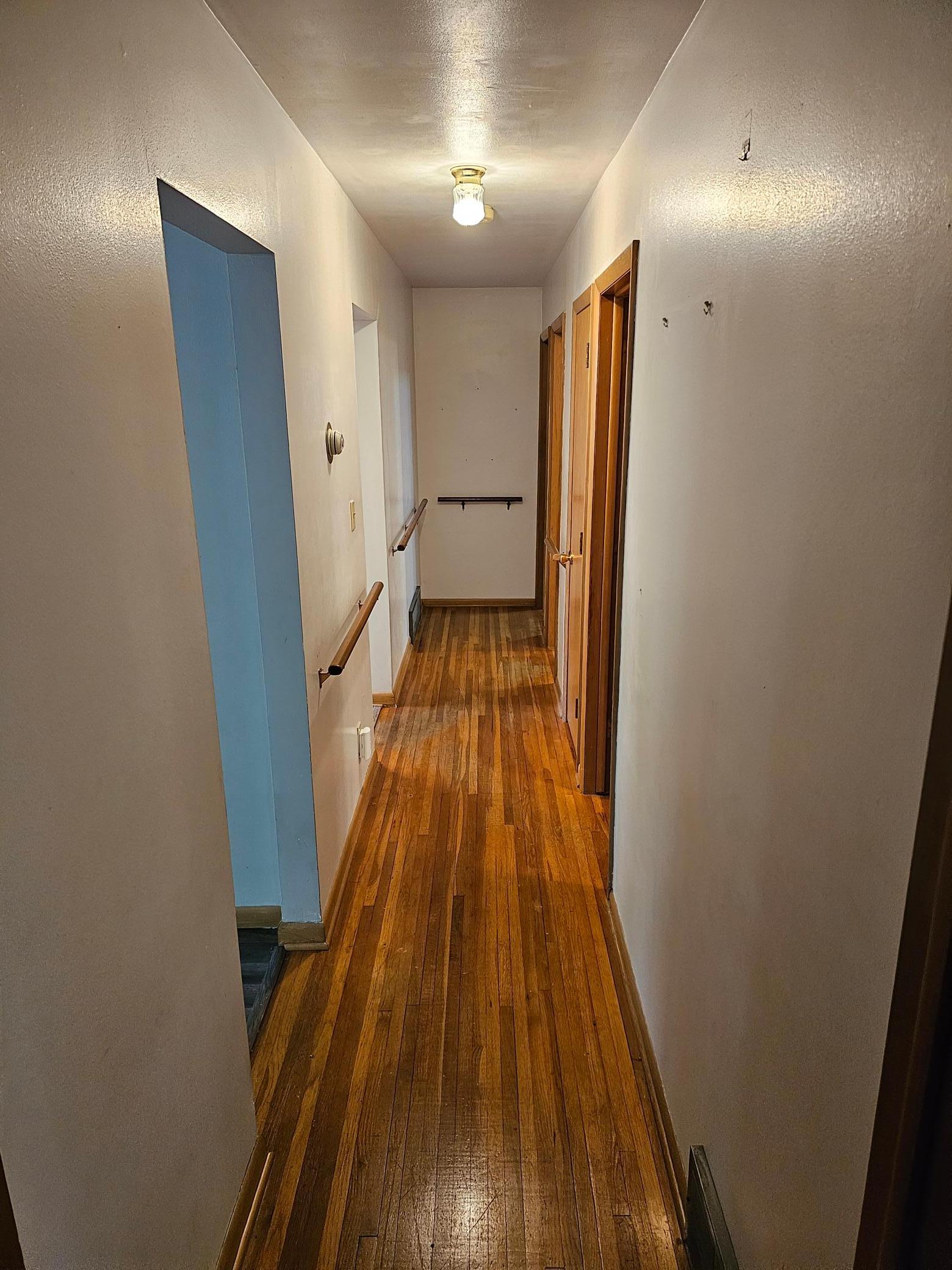 Hardwood Floors & Hand rails