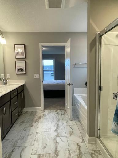 An abundance of natural light fills the bathroom!