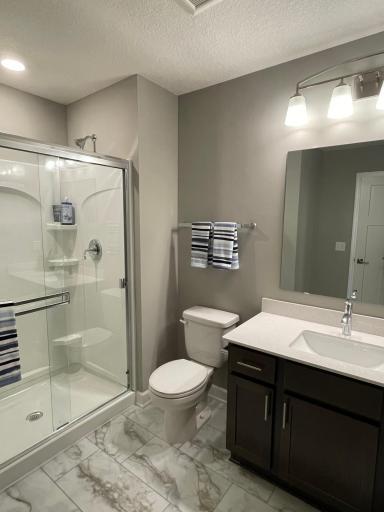 With this additional bathroom in the basement, every level in this home has a bathroom. Now everyone has a space to get ready in the busy mornings!