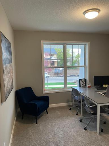 The main level bedroom can also be a perfect space for an office.
