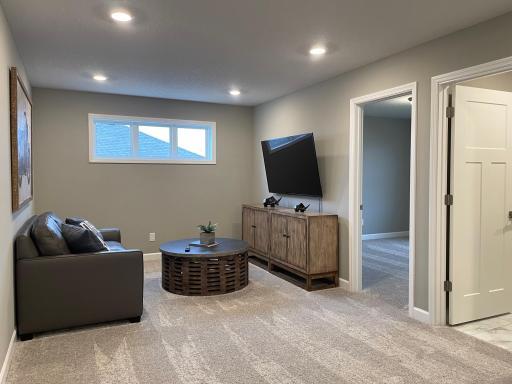 The upstairs loft is a great additional living space!