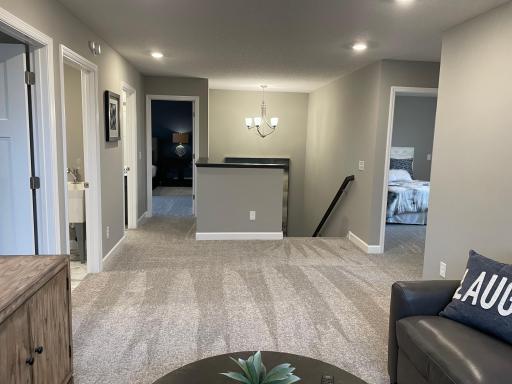 The second floor has four bedrooms and two full bathrooms!