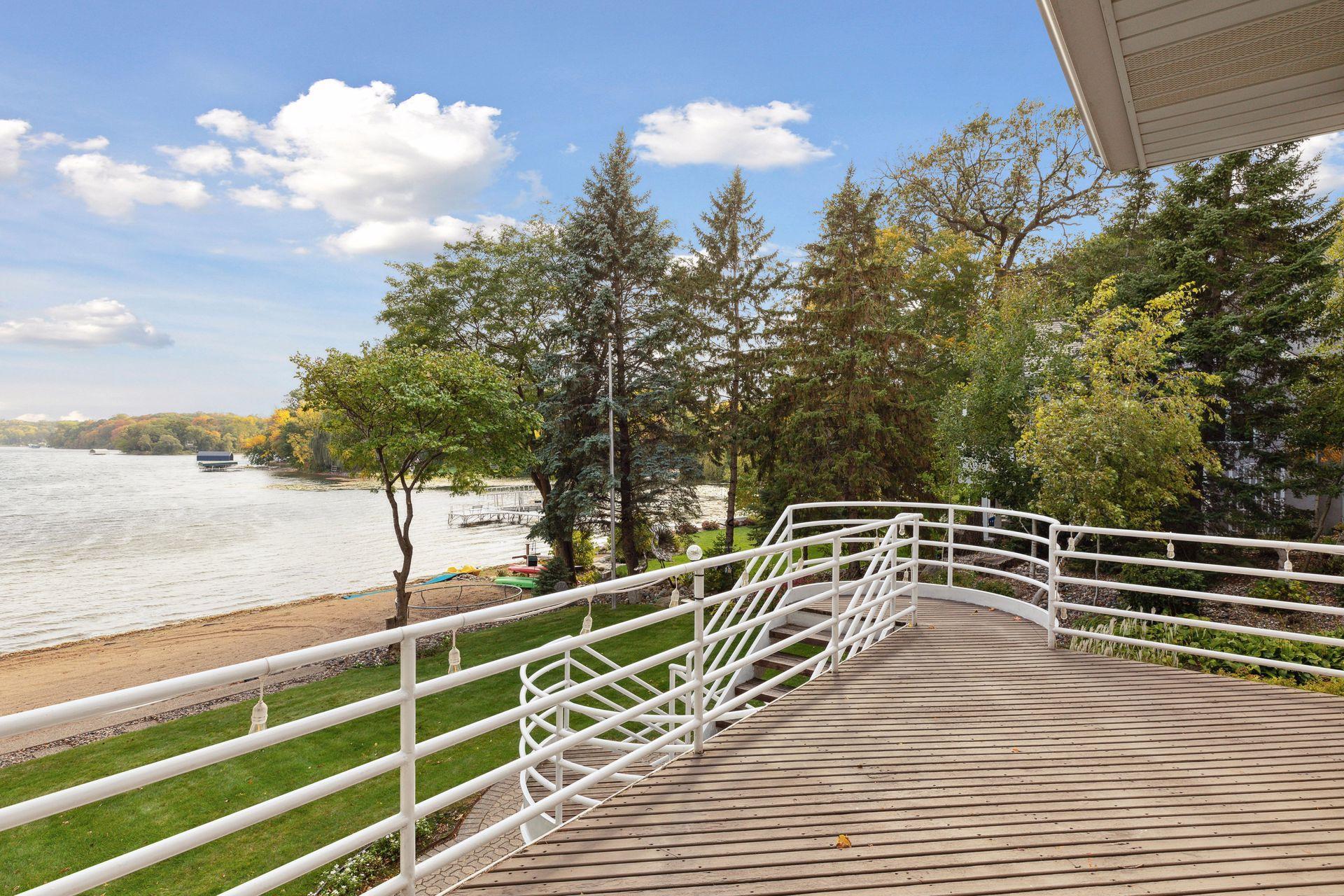 Deck overlooking the lake