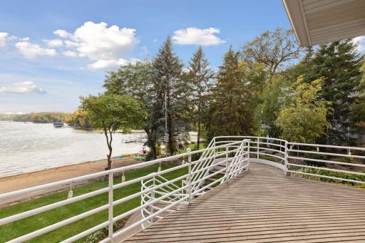 Deck overlooking the lake