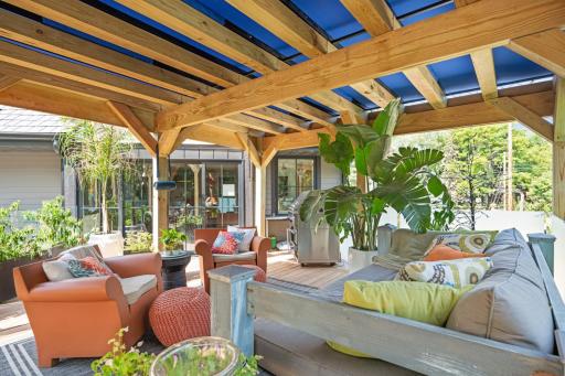 17 x 16 covered deck for prime outdoor entertaining