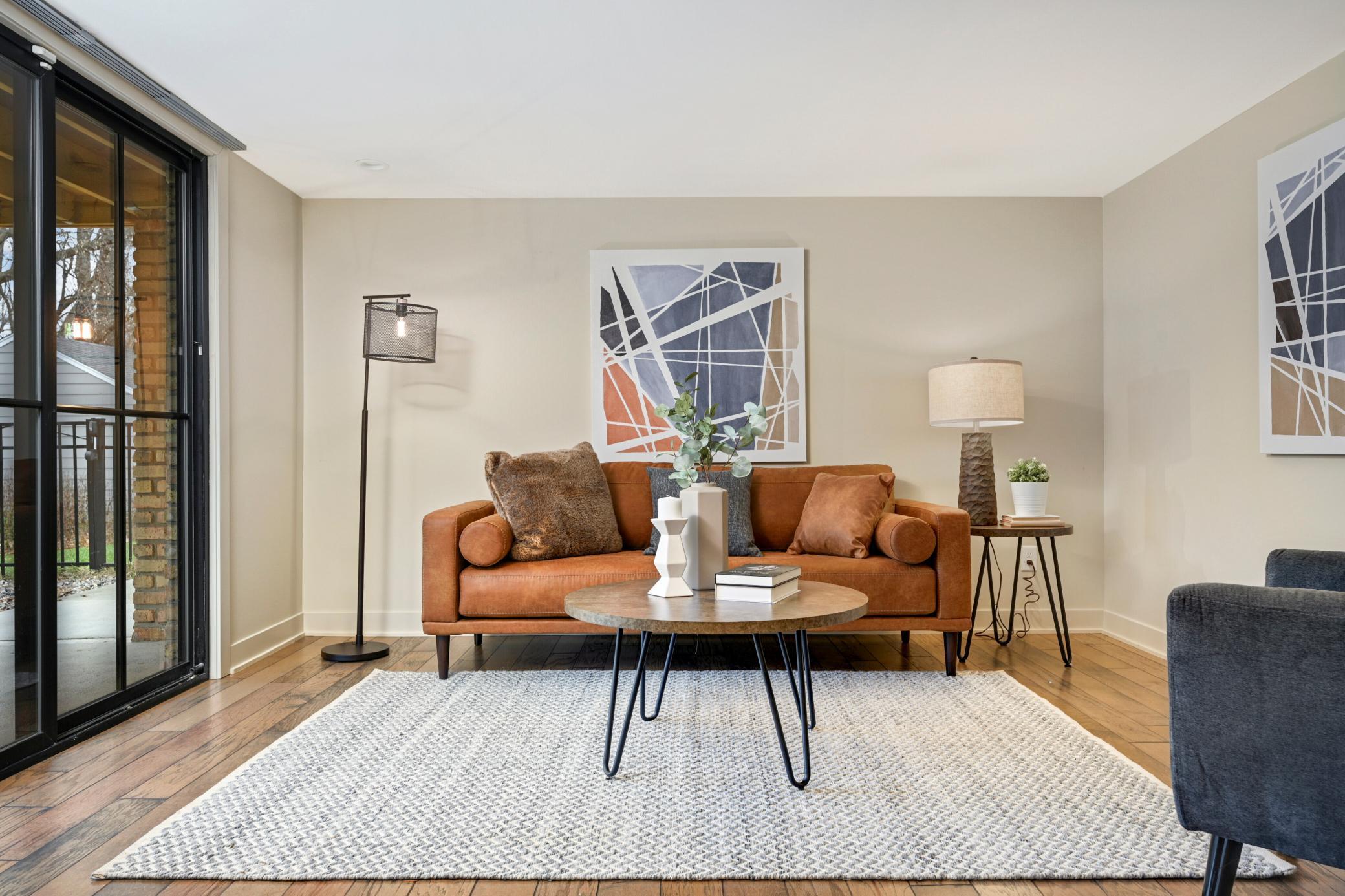 Ground level bedroom set up as ensuite sitting room
