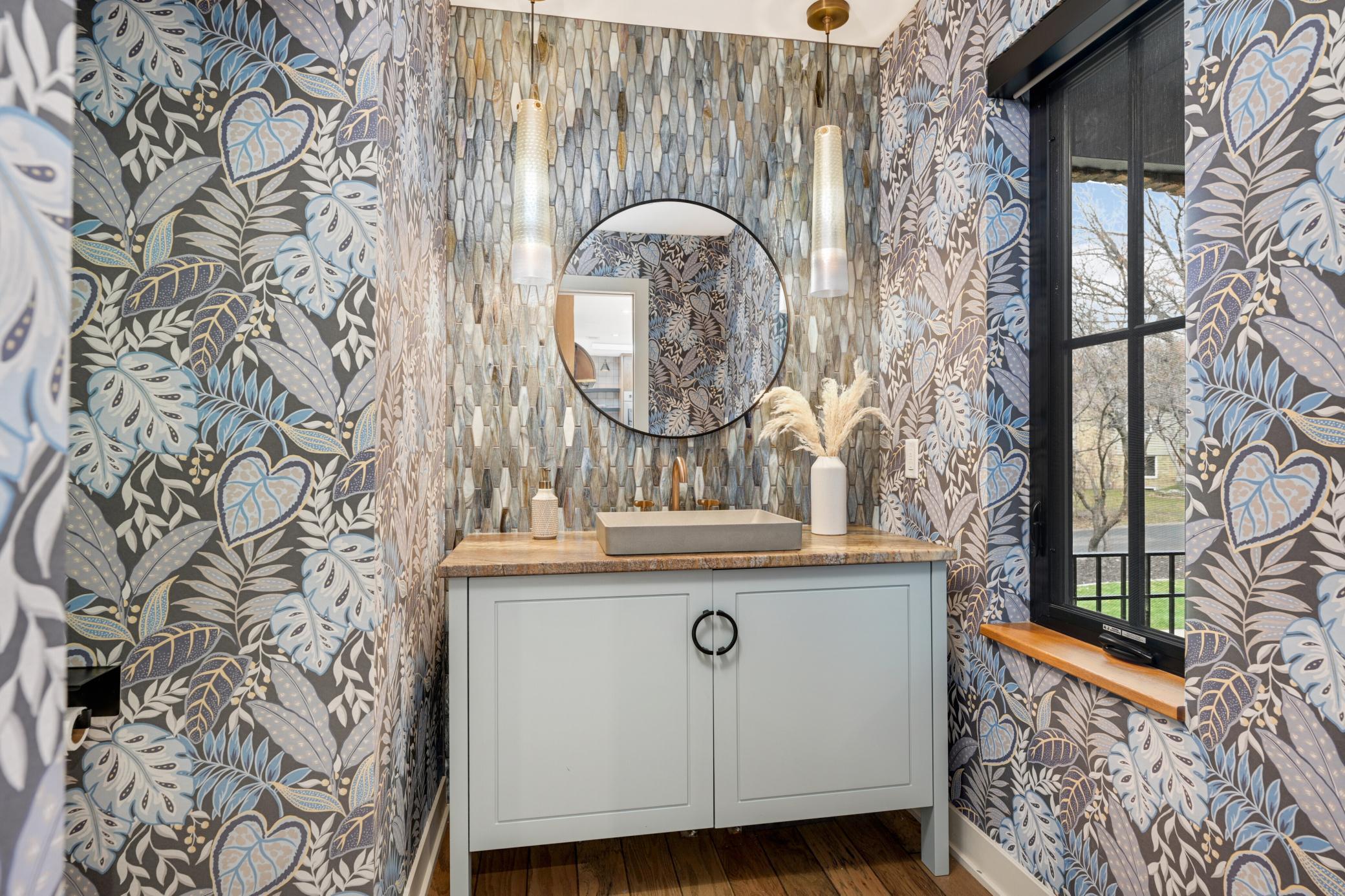 Main floor powder room