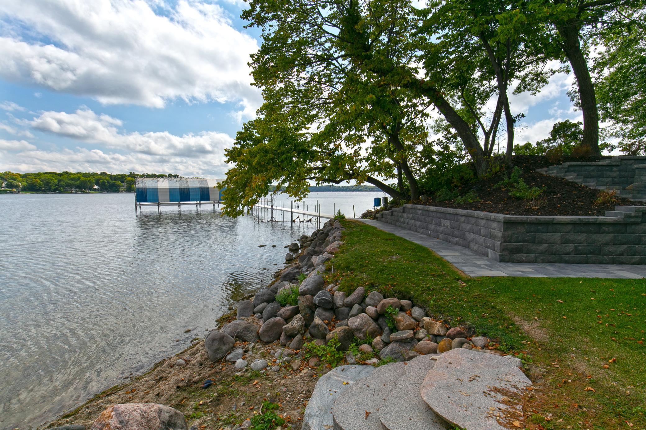 New paver path to dock