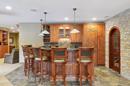 Lower level bar area.