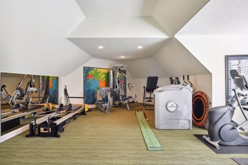 Roughed for a potential bathroom addition.