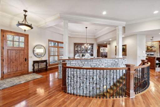 Walk in and observe beautiful millwork, stone, and selections.