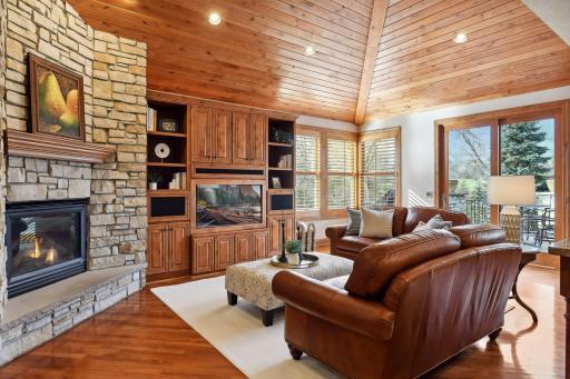 Vaulted cofferred ceilings.