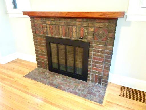 Brick Fireplace