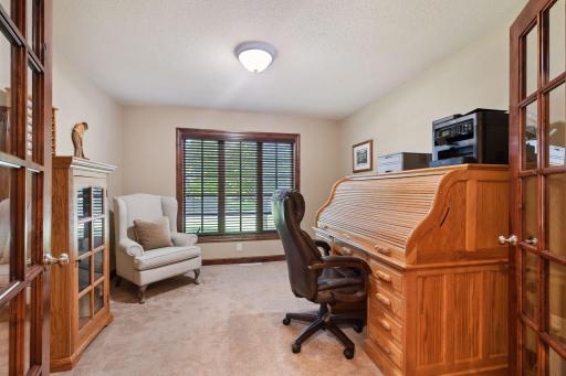 This room on the main level makes for a great designated home office space