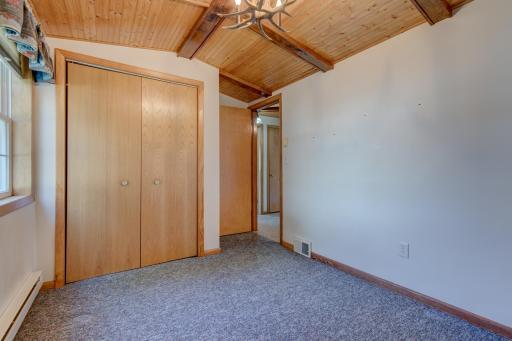 Bedroom #2 - both bedrooms have built-in closet space