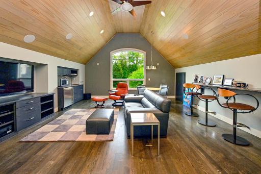 versatile room above the garage with bathroom is a decked-out sanctuary