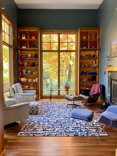 library captures fall colors