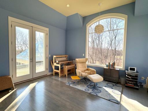 2nd flr. bedroom/studio w/o to deck