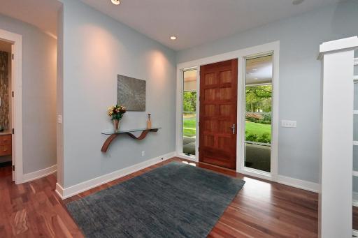foyer - custom 8' doors are prevalent