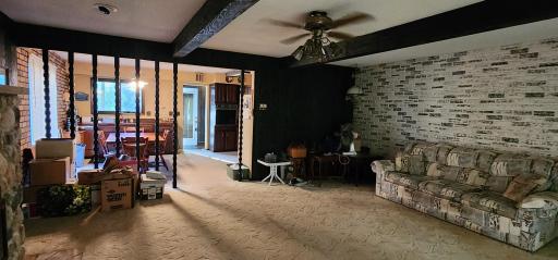 Concept from living room to kitchen