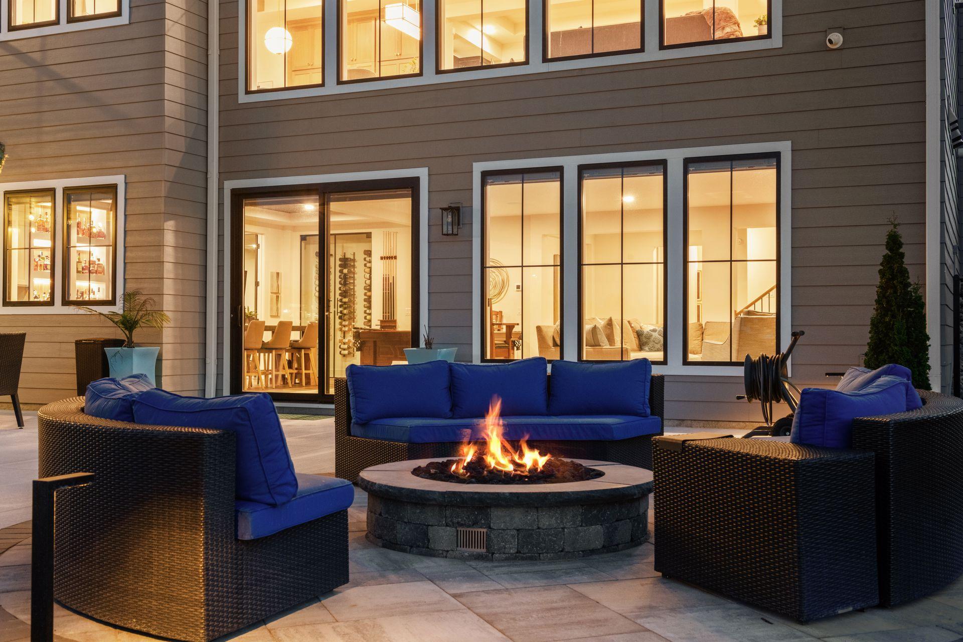 Newly completed 50' patio...