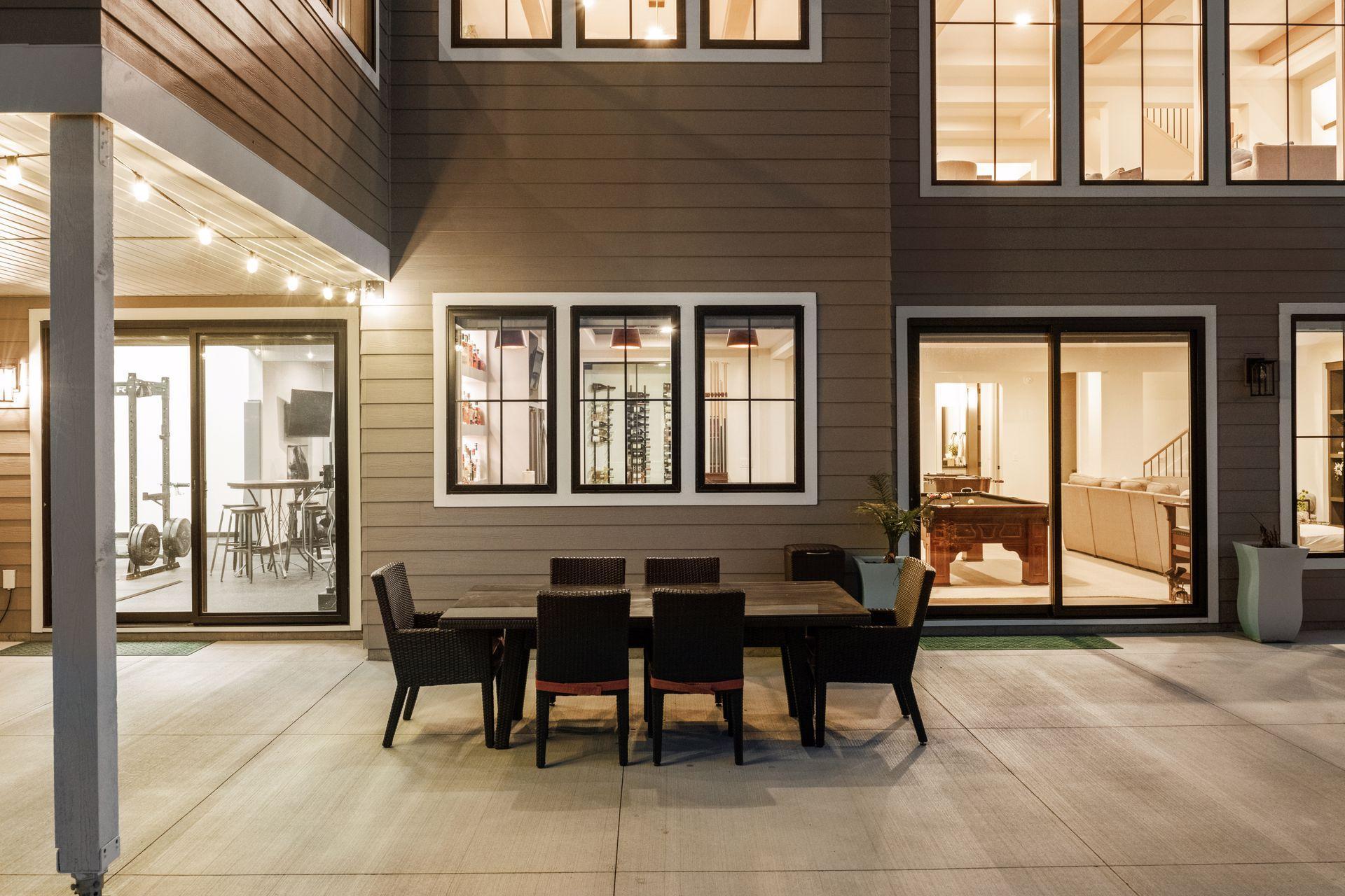 Space for entertaining with ease outside...