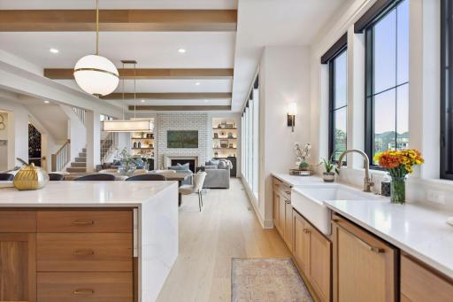 9'6" Center Island bathed in natural light