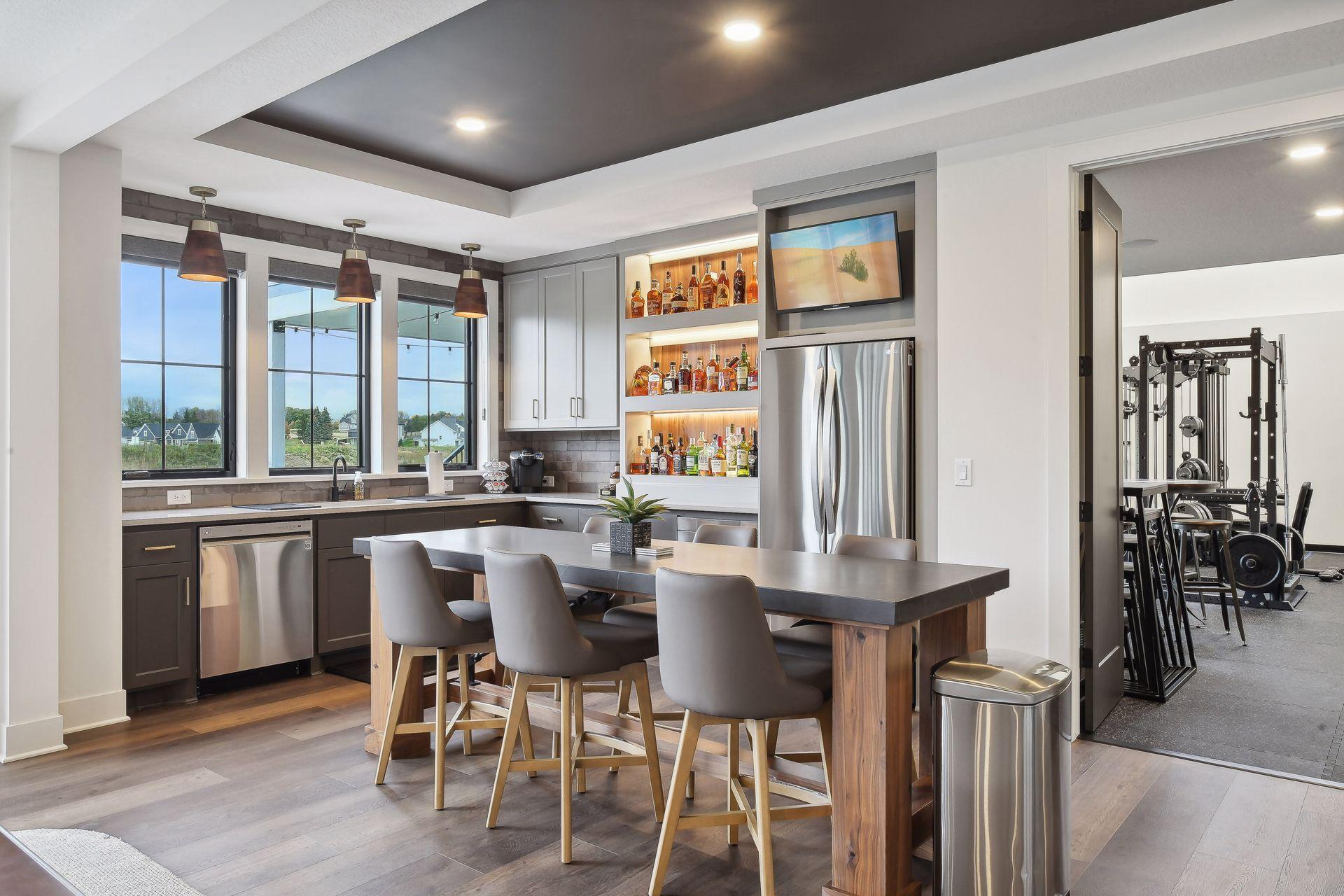 Wet bar made for Super Bowl crowd!