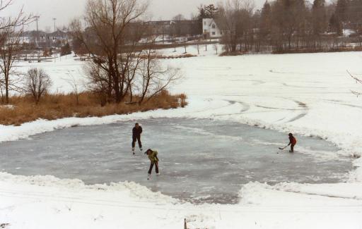 Parkers Lake provides amazing opportunities to enjoy the outdoors all year long. Lace up your skates and take to the ice!