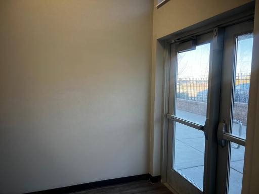 Front entrance into vestibule