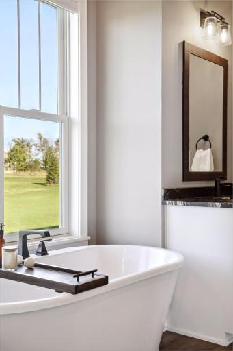Take the stress away with a dip in your soaker tub