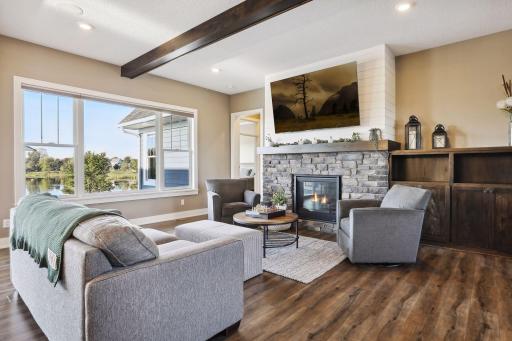 Cozy on up in your main floor living room