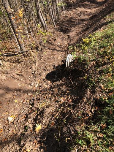 Roadways are maintained and offer drainage ditches