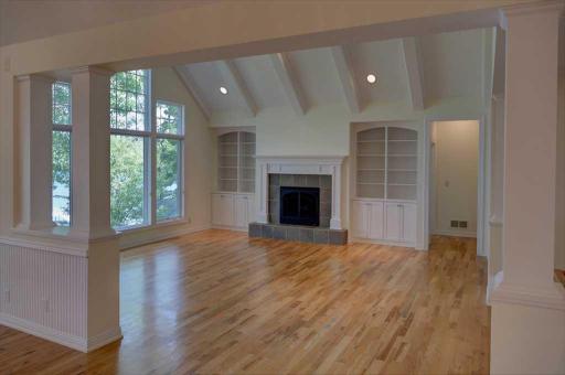 Living room built-ins for displaying your treasured items