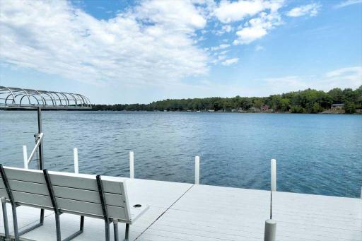 Maintenance free dock means there's little to do but enjoy the water