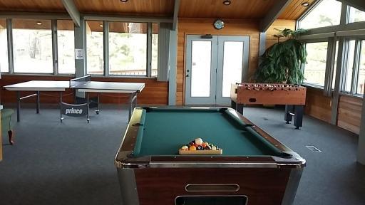 Pool, Ping Pong, fooseball, air hockey