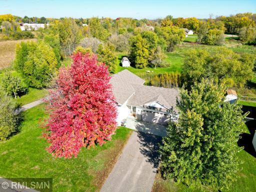 Charming split entry on a beautiful wooded city lot that overlooks your private watering hole.