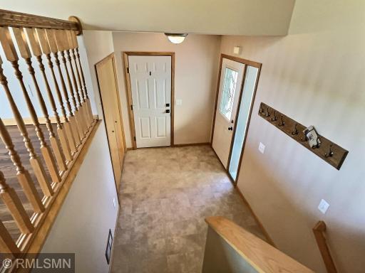The entry area is great for welcoming your friends and family and nice large closet.