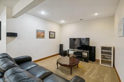 Lower Level Amusement room with surround sound.