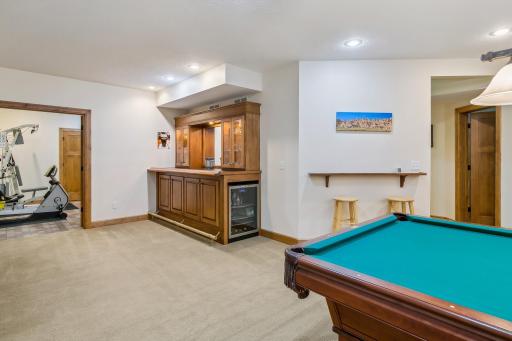 ...refrigerator at bar will stay. Great snack shelve while playing a game of pool