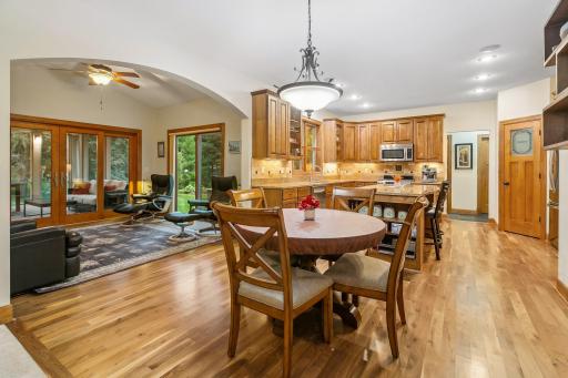 Sneak peak of Sun room just off Kitchen and Family room. Full season space !