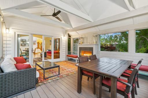 Fabulous space for entertaining or relaxing. Screens on three sides