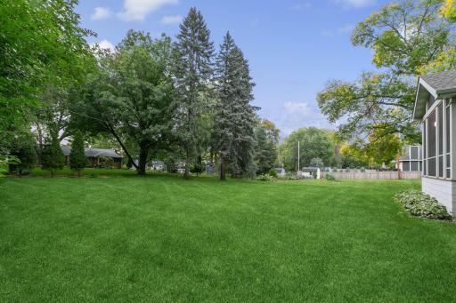 Semi private and flat backyard....maybe add a pool!