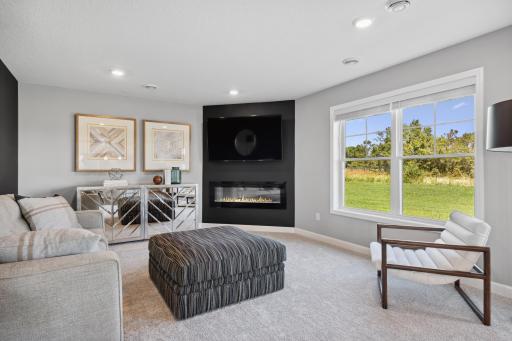 Cozy and contemporary perfectly describe this family room. *Photos are of another home, some features and colors may vary.