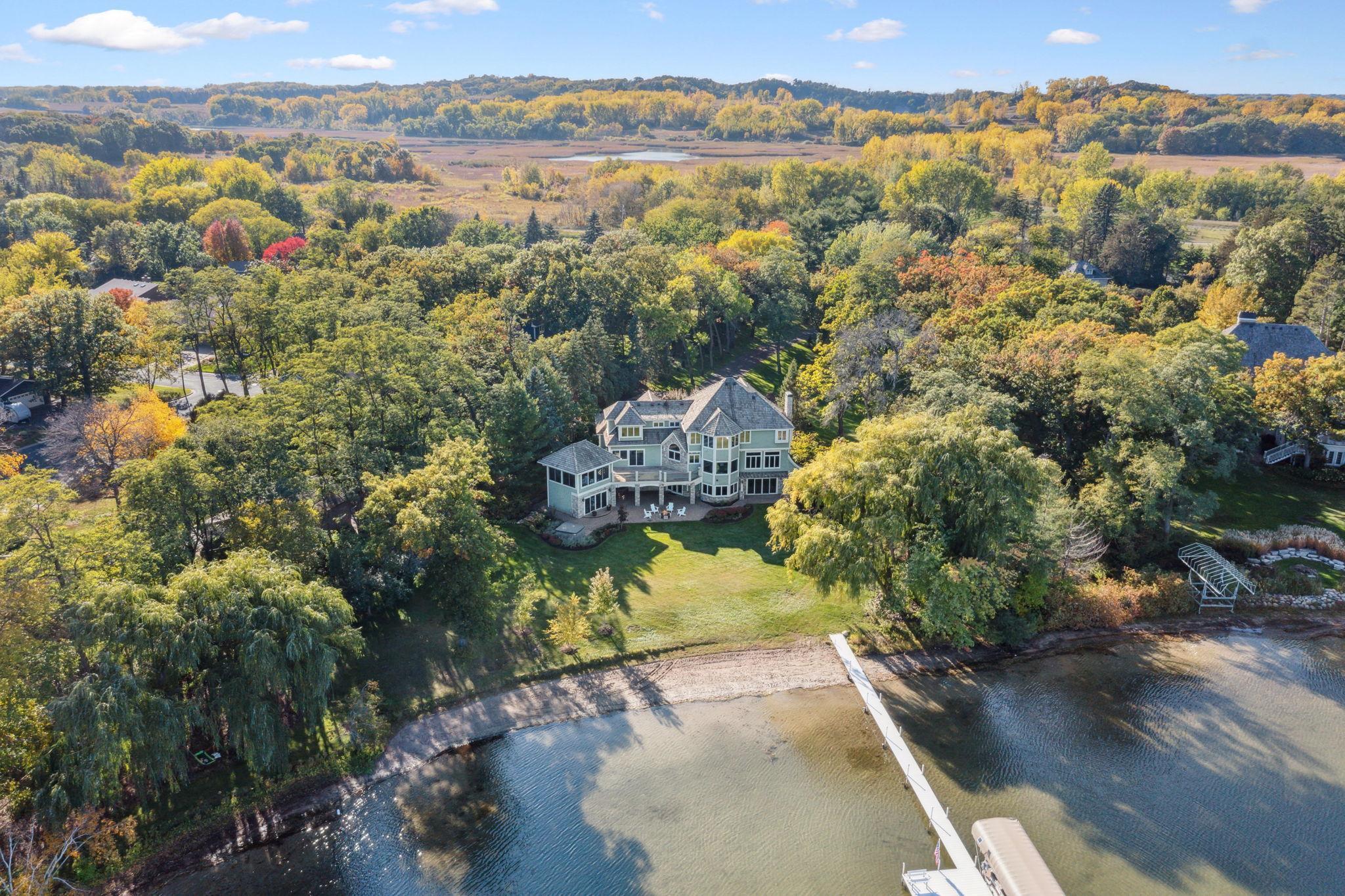 A private bay with 300 feet of shoreline.