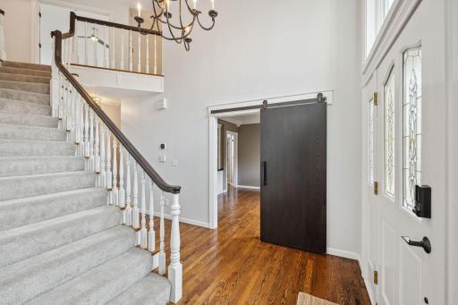 Elegant two story entry.