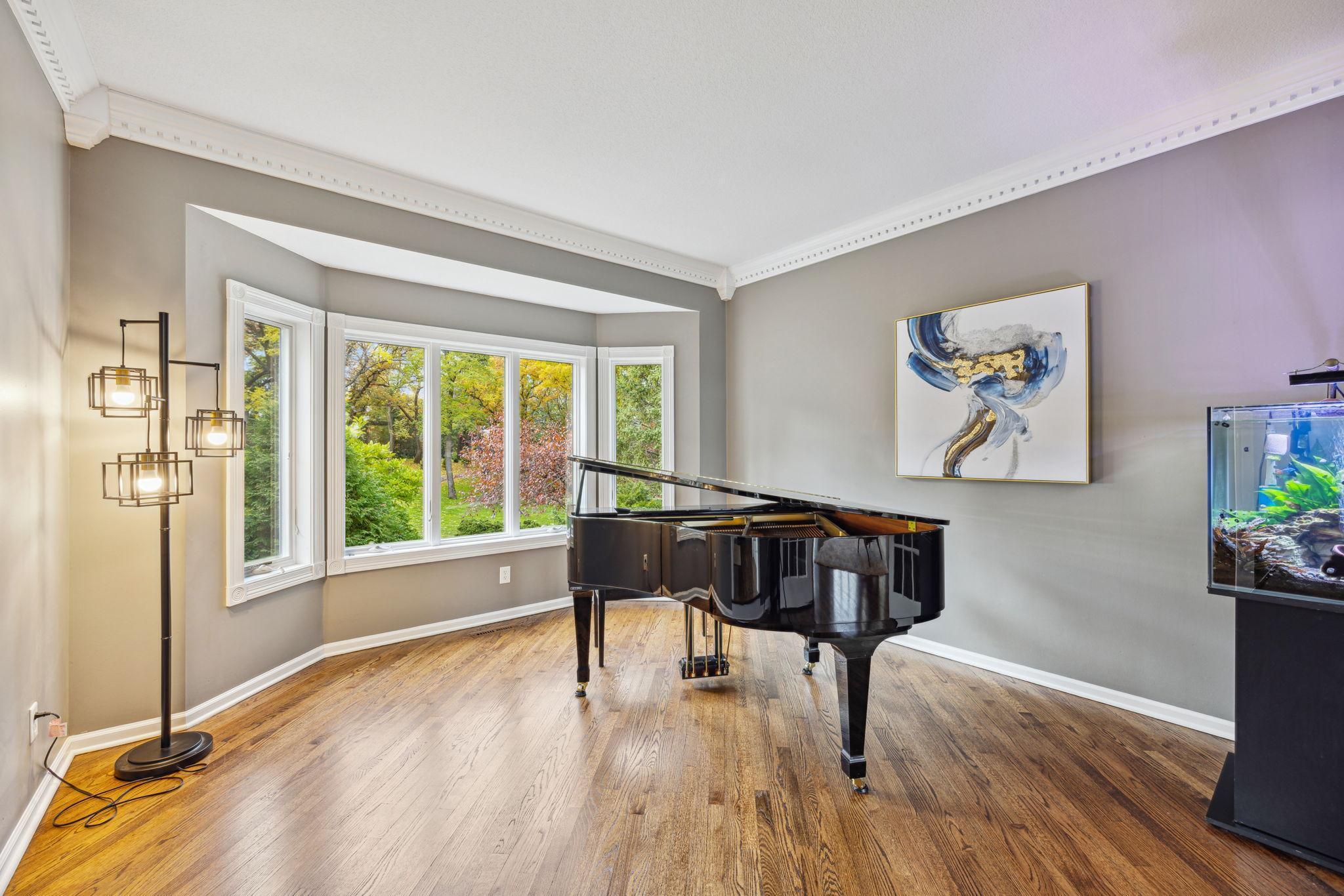 Piano room.