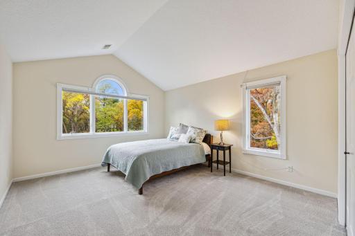 3rd bedroom has long view up the property.