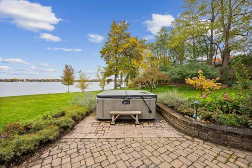 Perfect spot to enjoy any season in the hot tub.