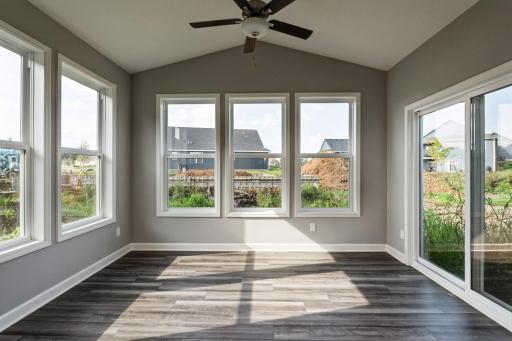 The four season porch is what makes this home stand apart from the rest!